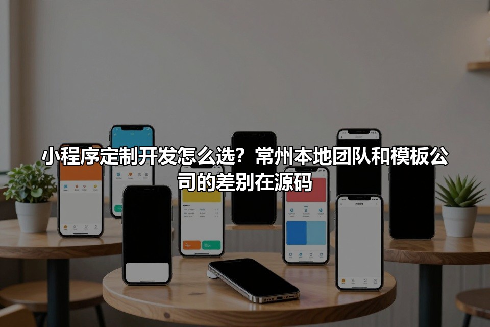小程序定制开发怎么选？常州本地团队和模板公司的差别在源码