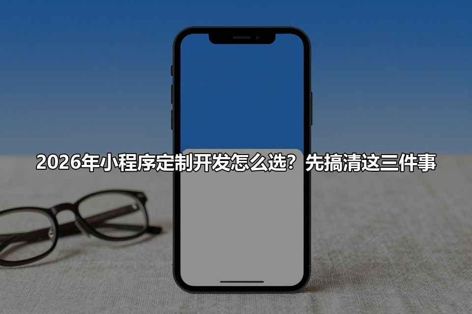 2026年小程序定制开发怎么选？先搞清这三件事