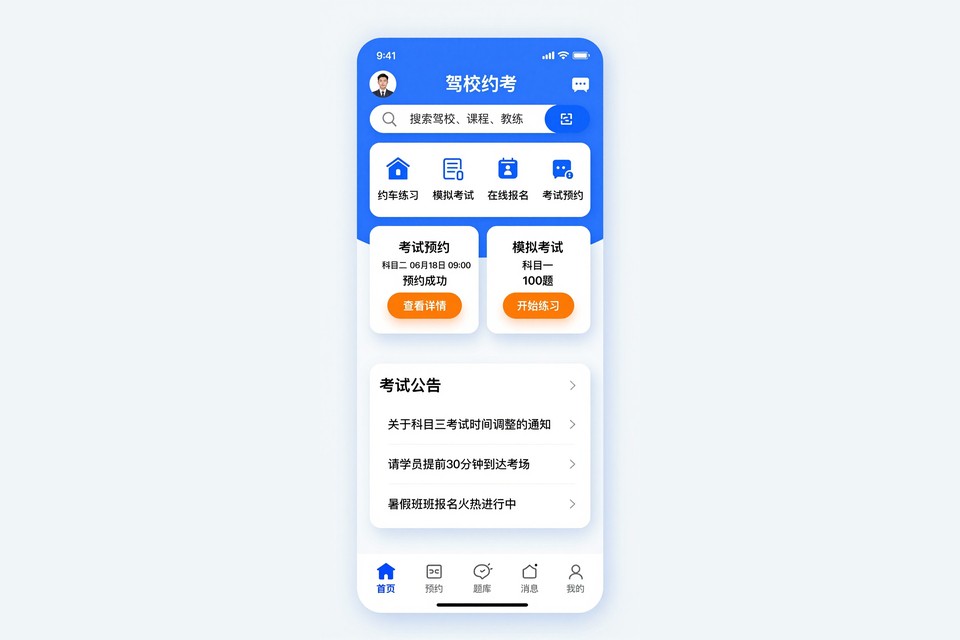 驾校约考报名小程序开发案例：从电话抢号到在线自主约考
