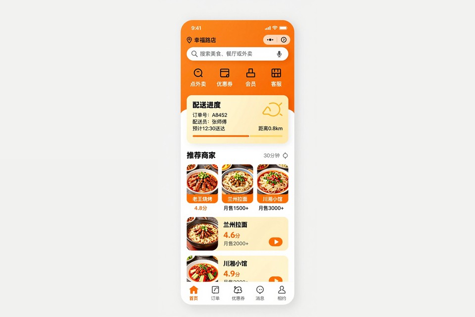连锁餐饮店外卖配送小程序开发案例：告别电话接单和手工调度
