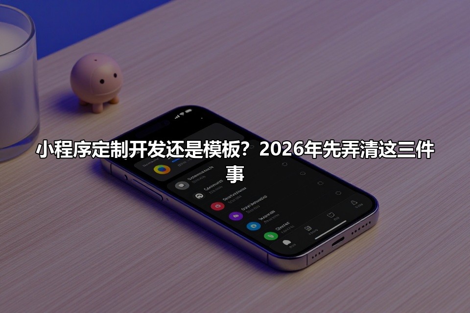 小程序定制开发还是模板？2026年先弄清这三件事