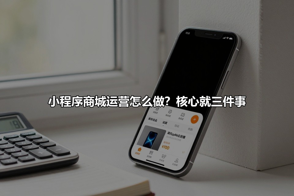 小程序商城运营怎么做？核心就三件事