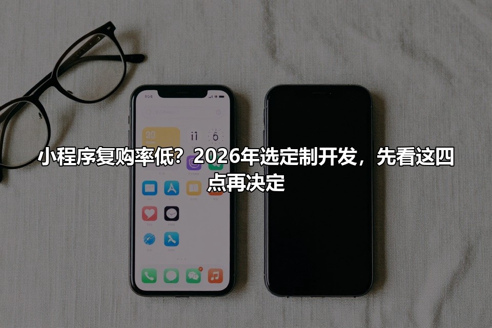 小程序复购率低？2026年选定制开发，先看这四点再决定