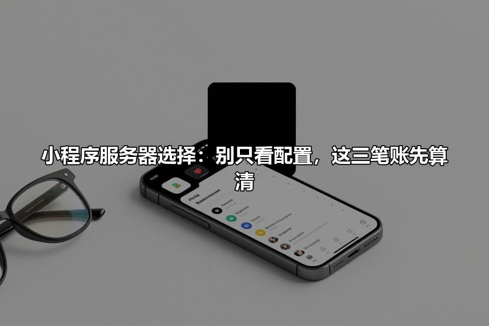 小程序服务器选择：别只看配置，这三笔账先算清