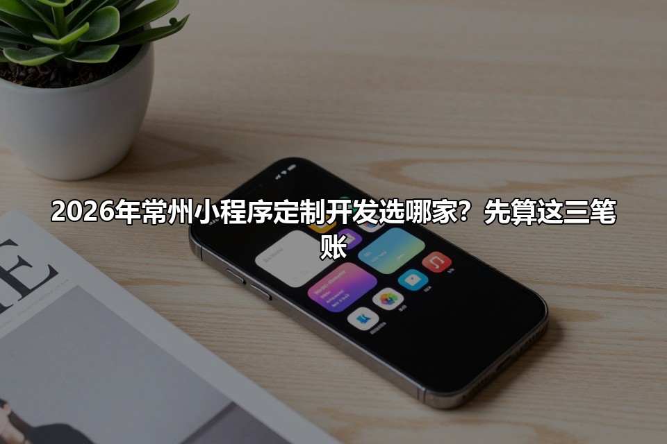 2026年常州小程序定制开发选哪家？先算这三笔账