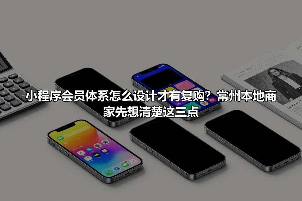 小程序会员体系怎么设计才有复购？常州本地商家先想清楚这三点