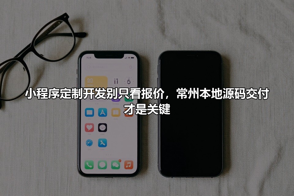 小程序定制开发别只看报价，常州本地源码交付才是关键