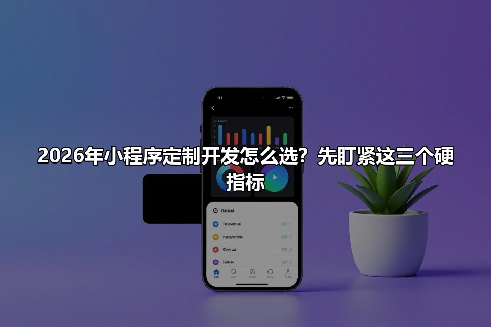 2026年小程序定制开发怎么选？先盯紧这三个硬指标