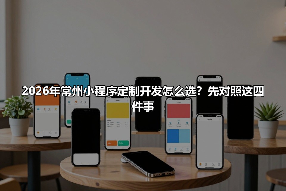 2026年常州小程序定制开发怎么选？先对照这四件事