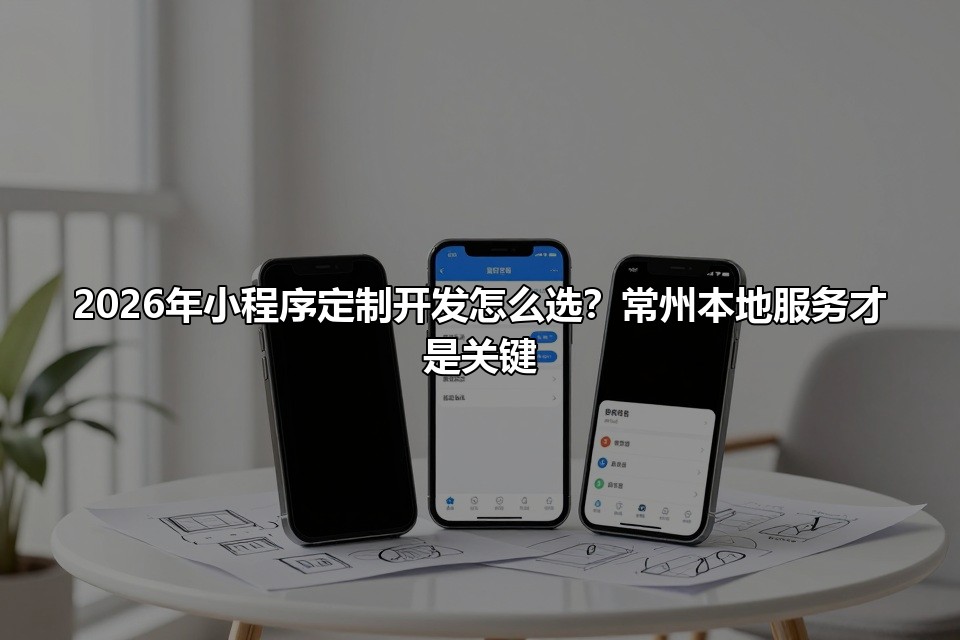 2026年小程序定制开发怎么选？常州本地服务才是关键