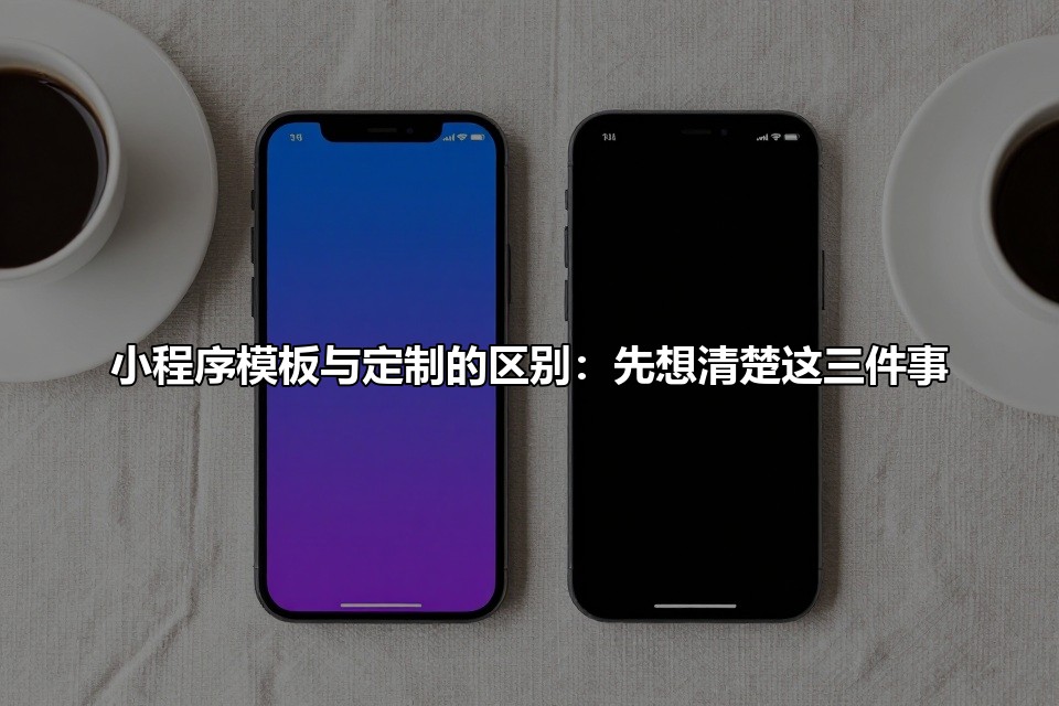 小程序模板与定制的区别：先想清楚这三件事