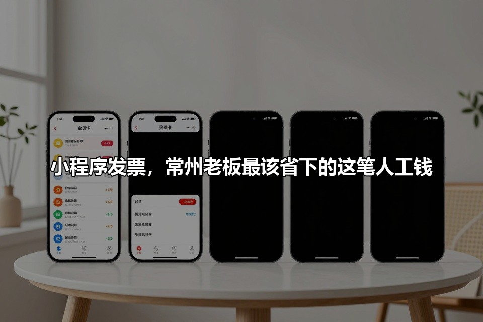 小程序发票，常州老板最该省下的这笔人工钱