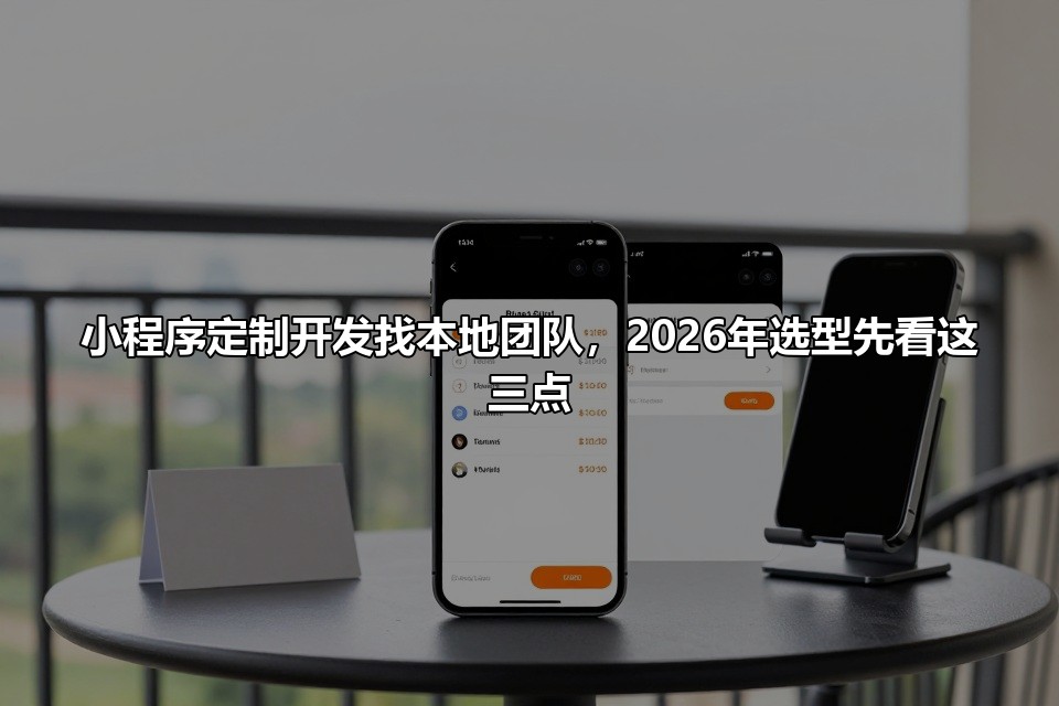 小程序定制开发找本地团队，2026年选型先看这三点