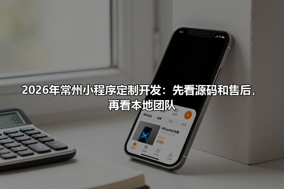 2026年常州小程序定制开发：先看源码和售后，再看本地团队