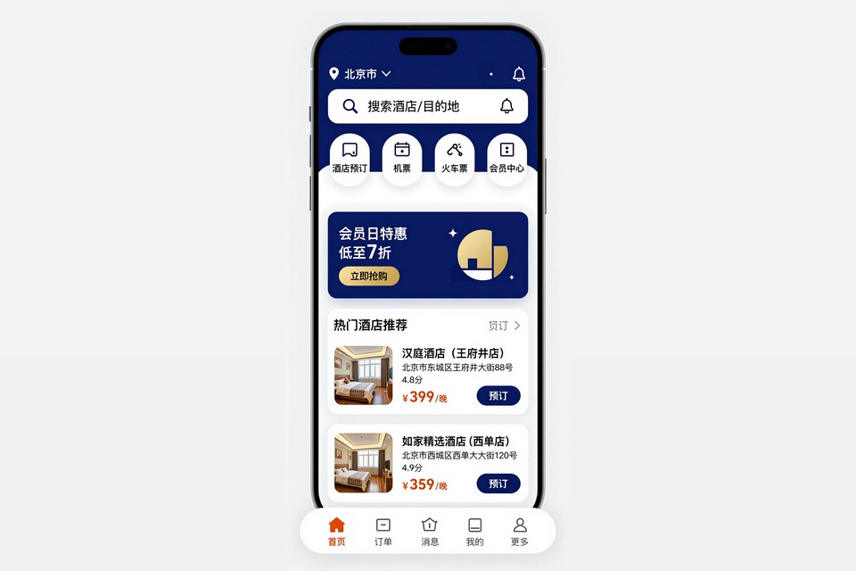 连锁酒店预订小程序开发案例：从电话登记到在线选房