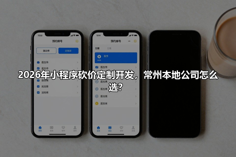 2026年小程序砍价定制开发，常州本地公司怎么选？