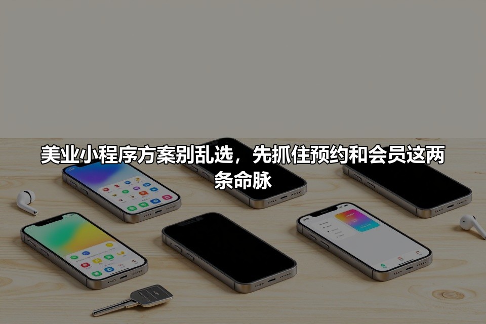 美业小程序方案别乱选，先抓住预约和会员这两条命脉