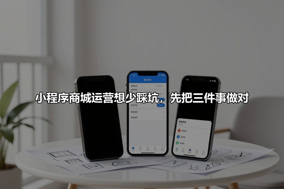 小程序商城运营想少踩坑，先把三件事做对