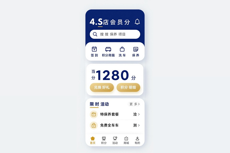 4S店会员积分小程序开发案例：从手工登记到积分自动到账