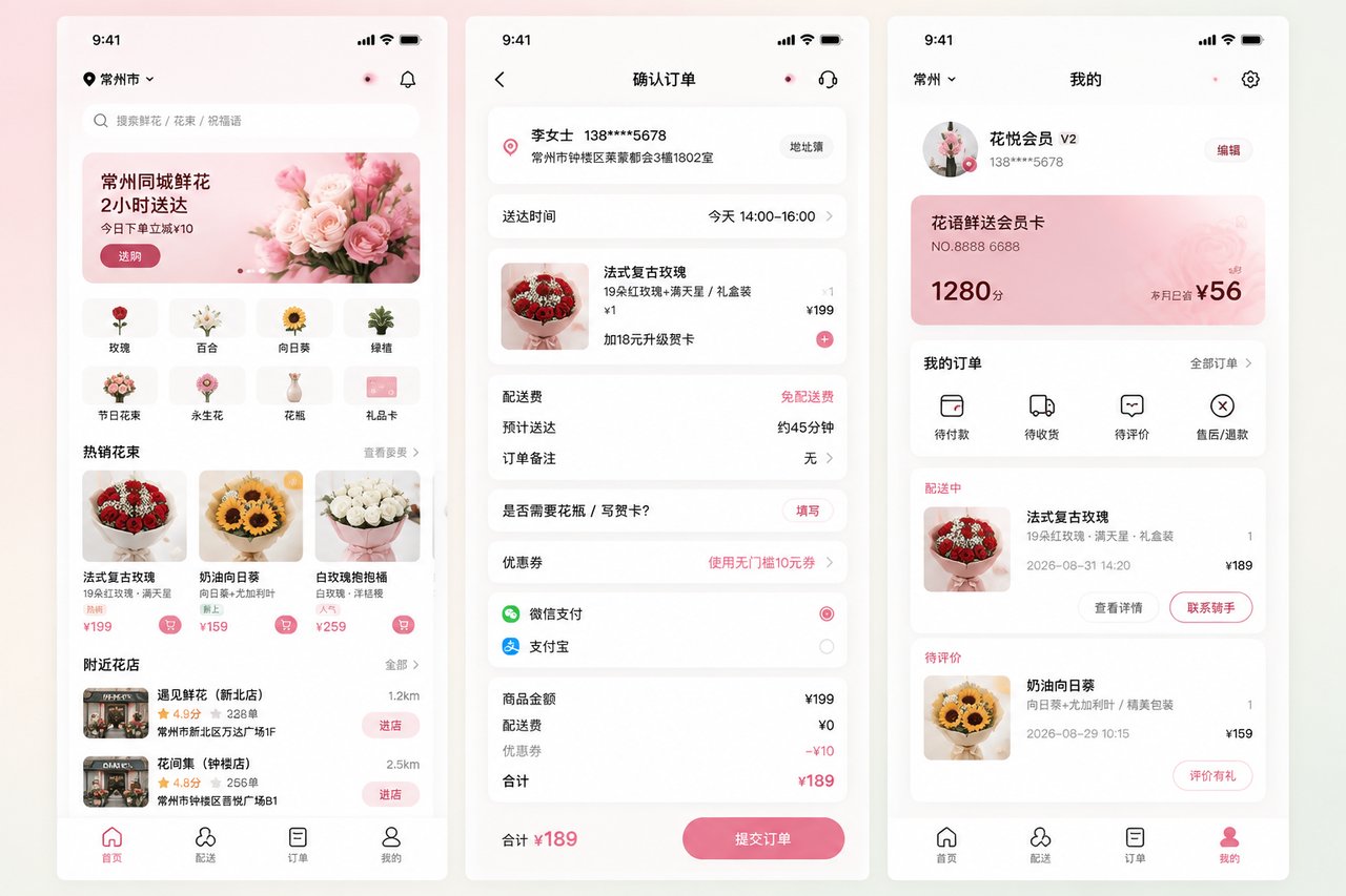 鲜花连锁品牌配送小程序开发案例：从电话接单到配送调度自动化