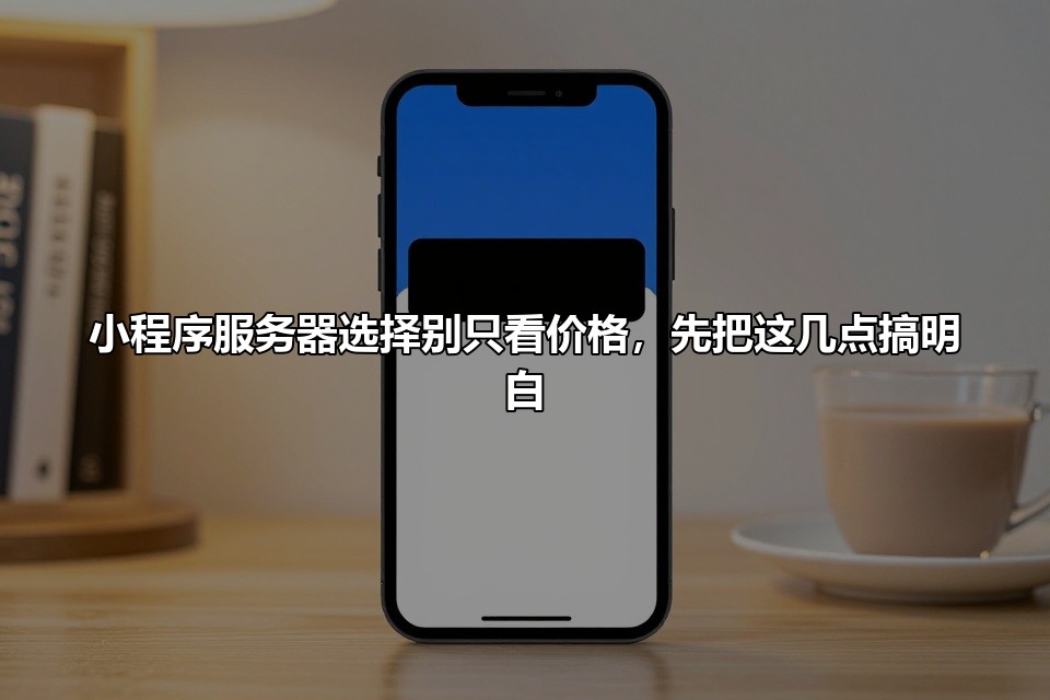 小程序服务器选择别只看价格，先把这几点搞明白