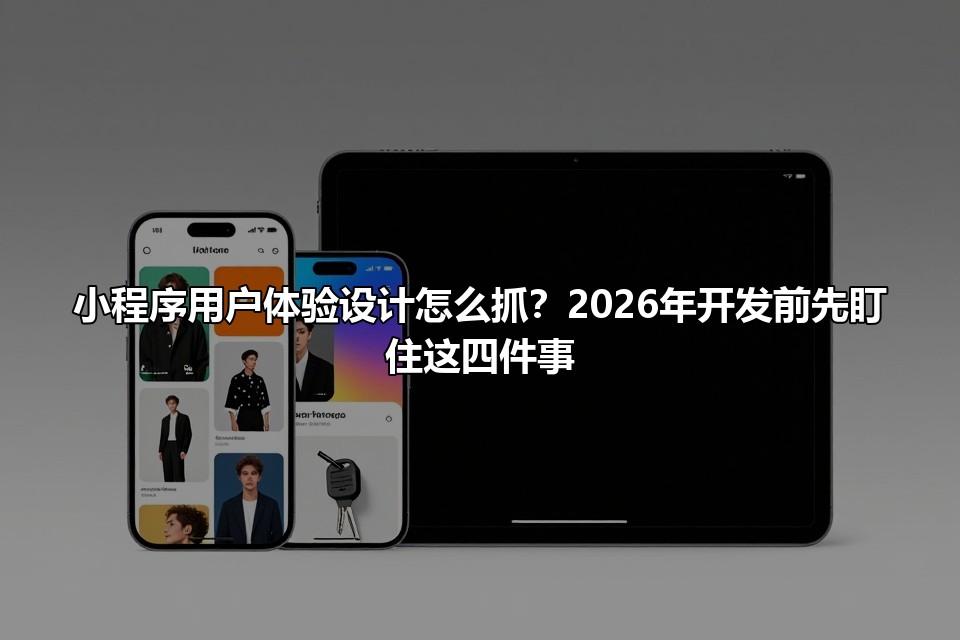 小程序用户体验设计怎么抓？2026年开发前先盯住这四件事