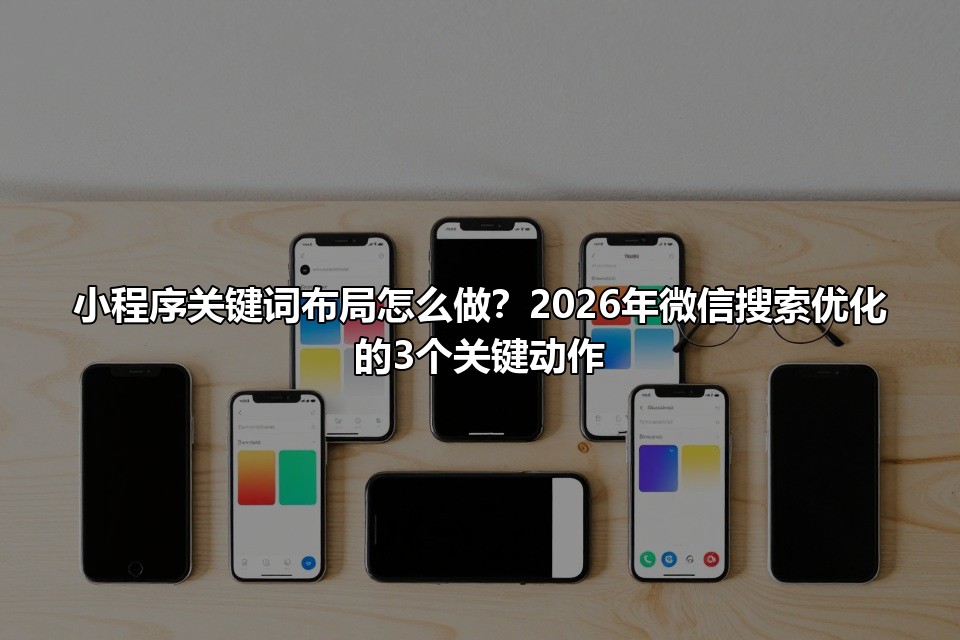 小程序关键词布局怎么做？2026年微信搜索优化的3个关键动作