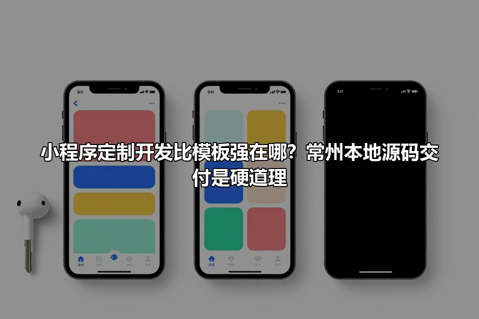 小程序定制开发比模板强在哪？常州本地源码交付是硬道理