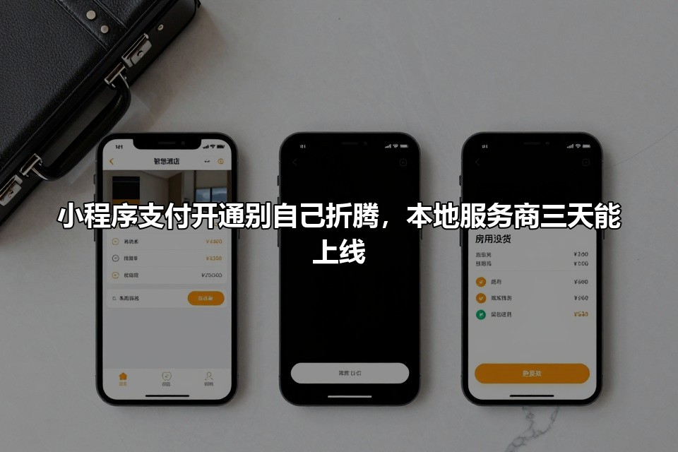 小程序支付开通别自己折腾，本地服务商三天能上线