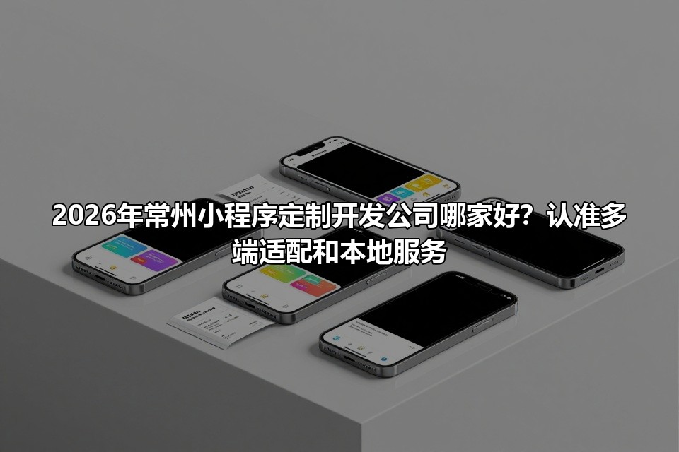 2026年常州小程序定制开发公司哪家好？认准多端适配和本地服务