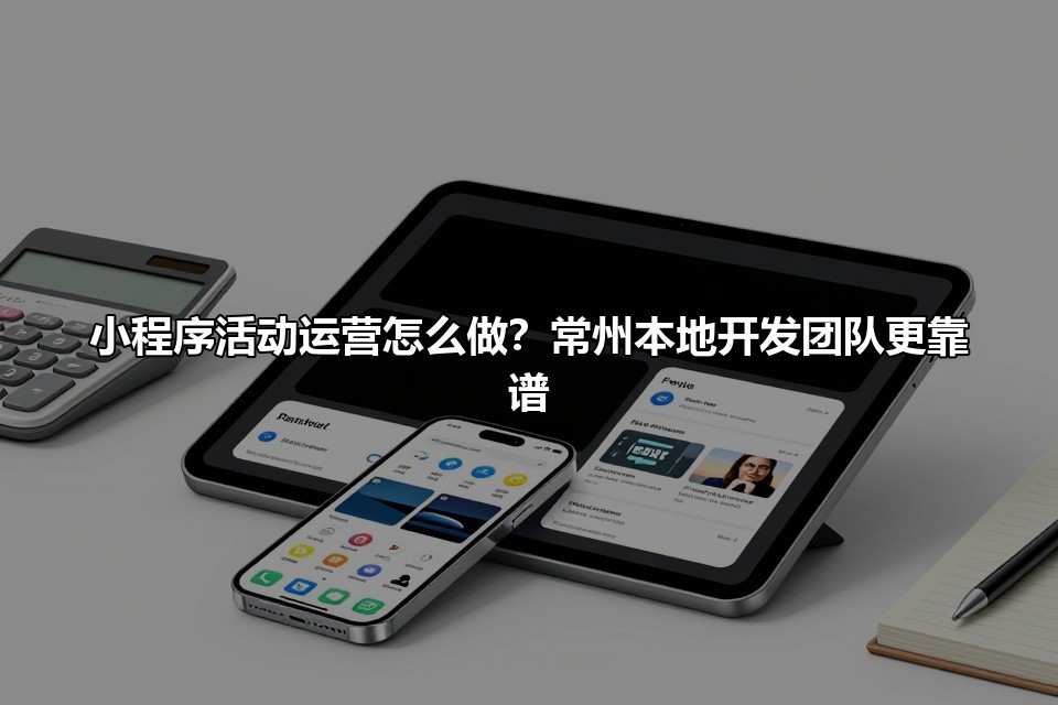 小程序活动运营怎么做？常州本地开发团队更靠谱