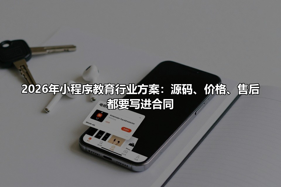 2026年小程序教育行业方案：源码、价格、售后都要写进合同