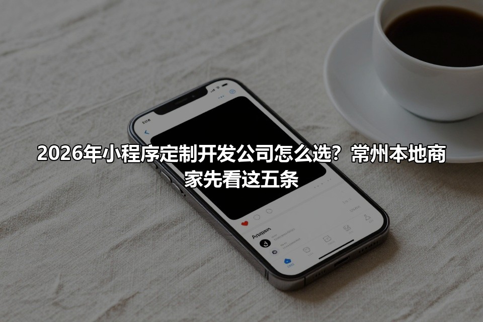 2026年小程序定制开发公司怎么选？常州本地商家先看这五条