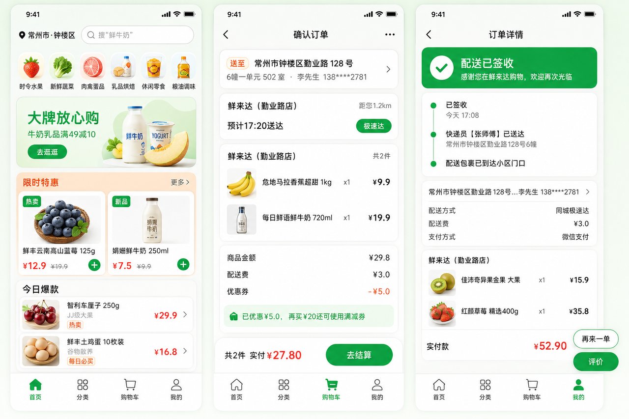 超市同城配送小程序开发案例：从微信群接龙到订单自动汇总