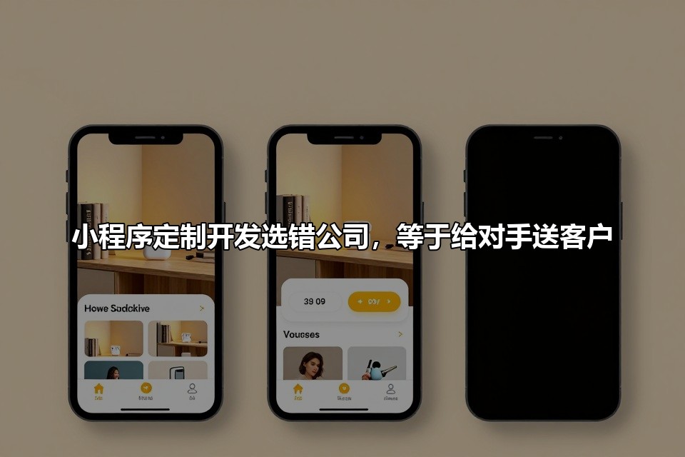 小程序定制开发选错公司，等于给对手送客户