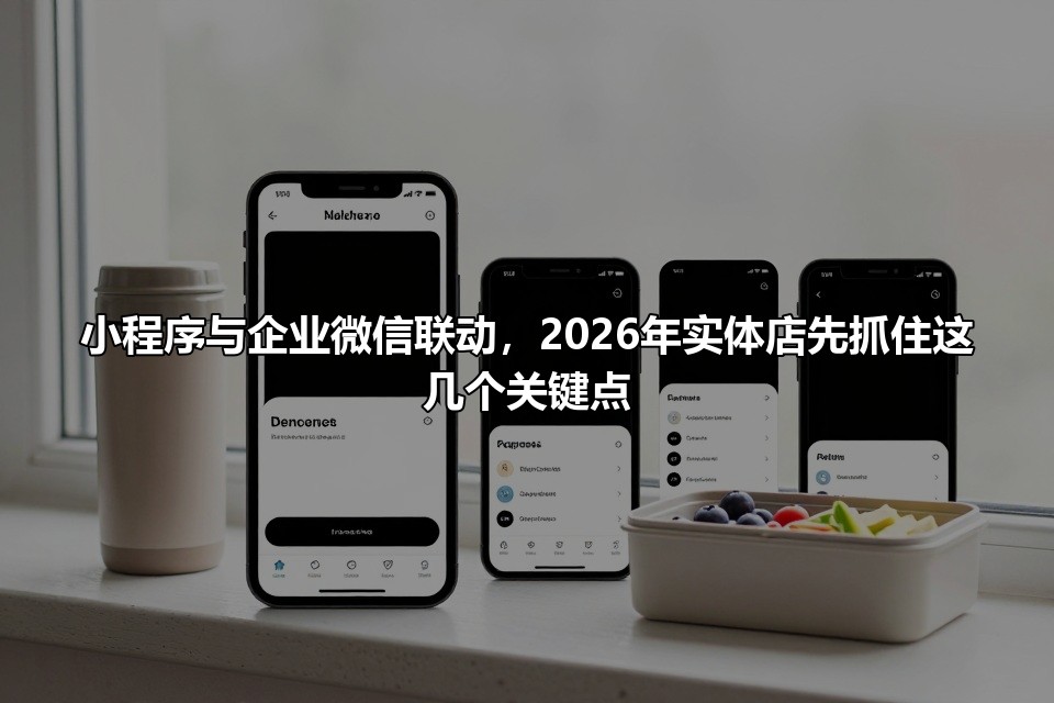 小程序与企业微信联动，2026年实体店先抓住这几个关键点