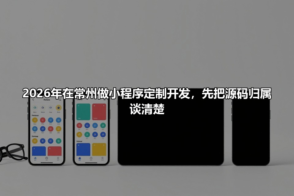 2026年在常州做小程序定制开发，先把源码归属谈清楚