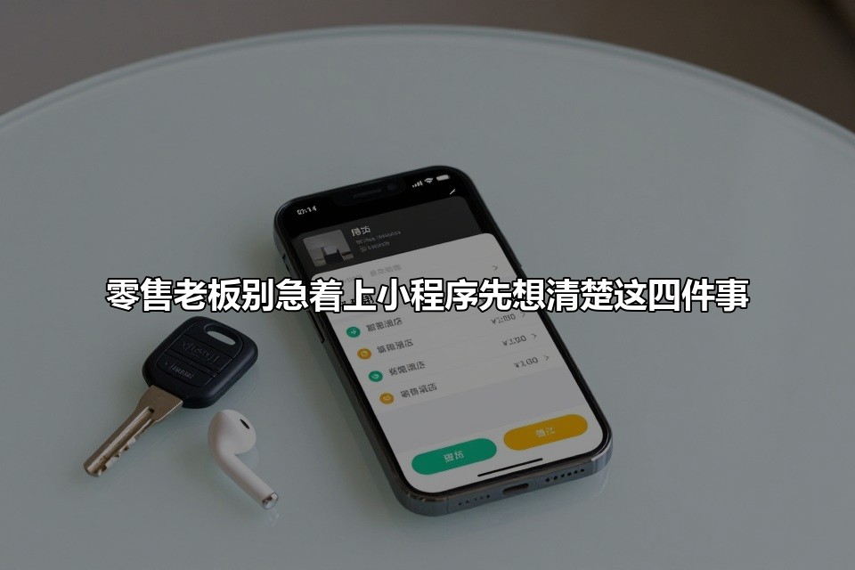 零售老板别急着上小程序先想清楚这四件事