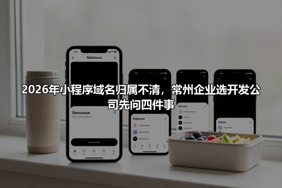 2026年小程序域名归属不清，常州企业选开发公司先问四件事