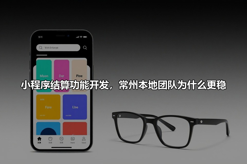 小程序结算功能开发，常州本地团队为什么更稳