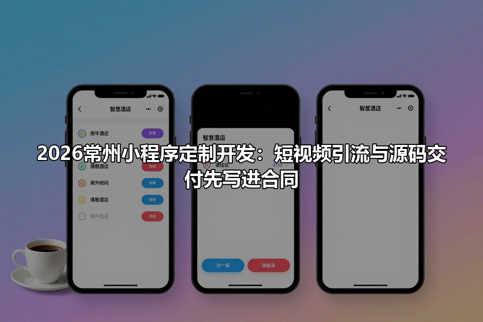 2026常州小程序定制开发：短视频引流与源码交付先写进合同