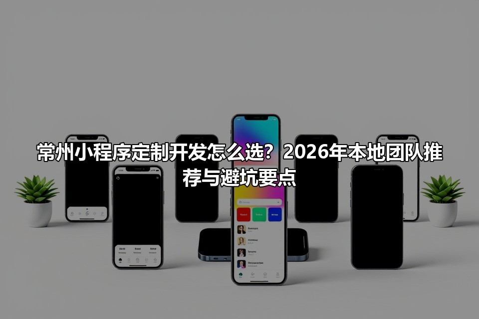 常州小程序定制开发怎么选？2026年本地团队推荐与避坑要点