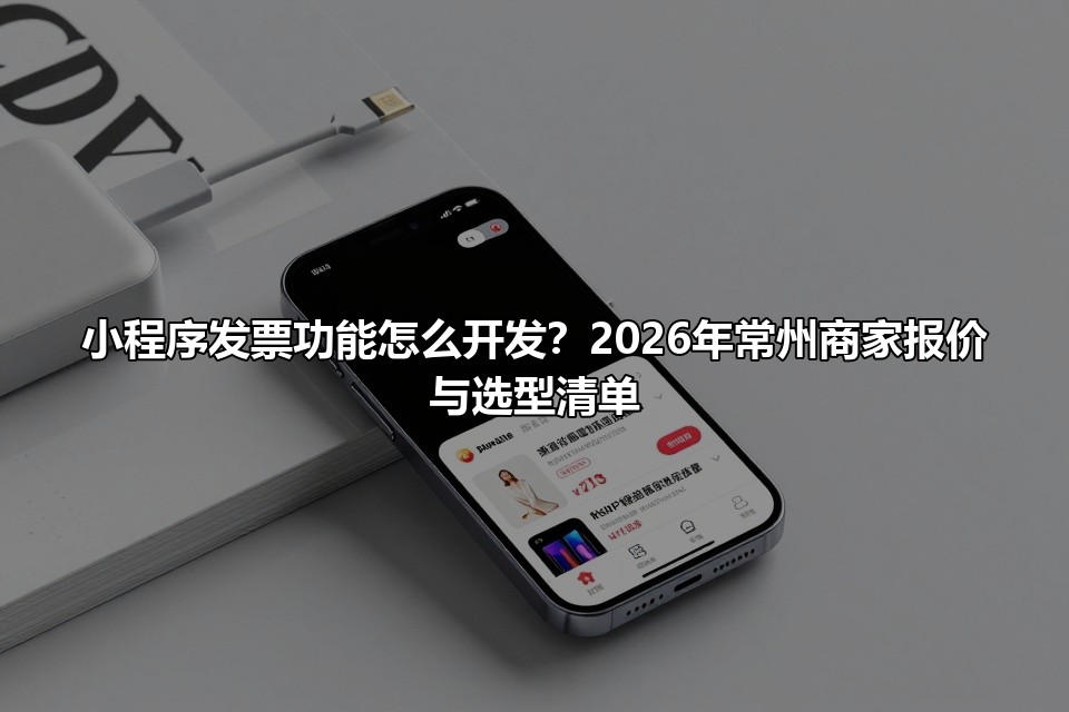 小程序发票功能怎么开发？2026年常州商家报价与选型清单