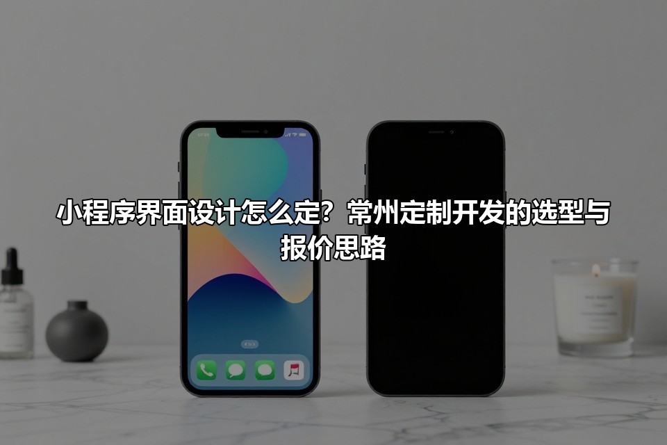 小程序界面设计怎么定？常州定制开发的选型与报价思路