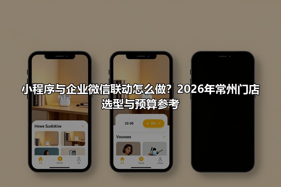 小程序与企业微信联动怎么做？2026年常州门店选型与预算参考