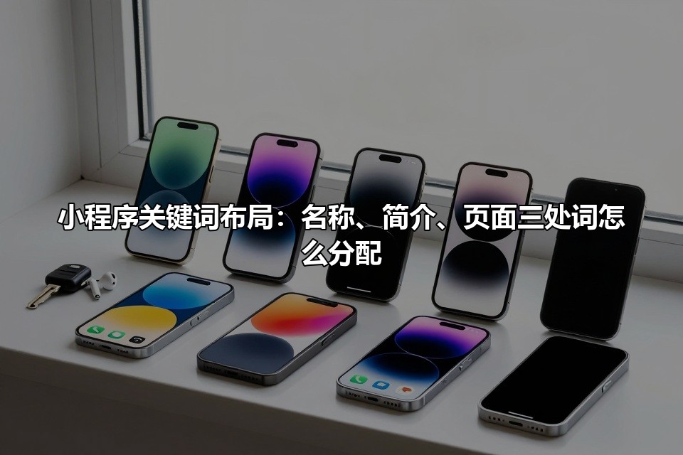 小程序关键词布局：名称、简介、页面三处词怎么分配