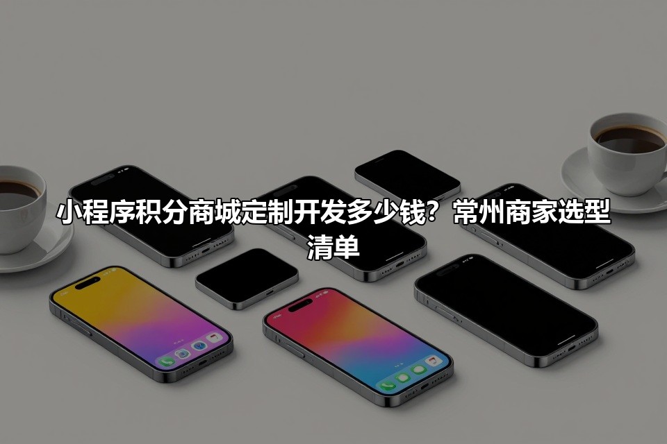 小程序积分商城定制开发多少钱？常州商家选型清单