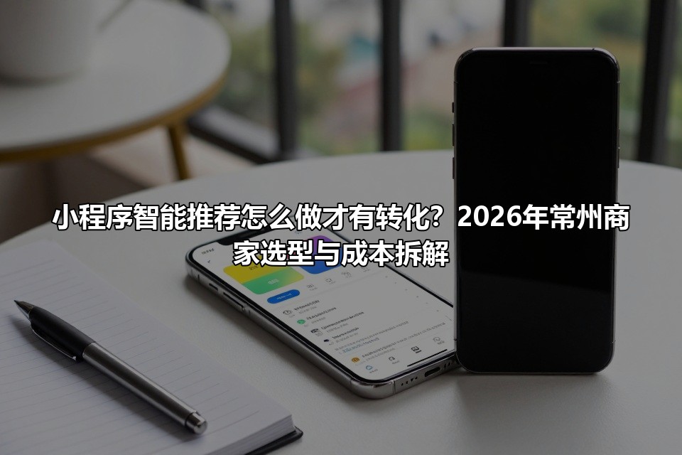 小程序智能推荐怎么做才有转化？2026年常州商家选型与成本拆解