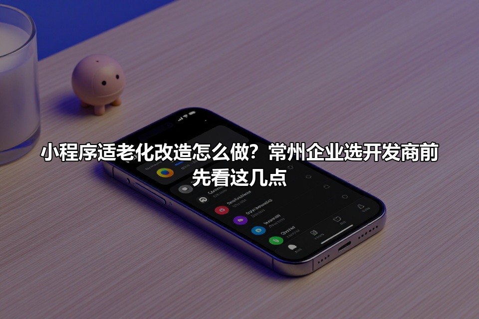 小程序适老化改造怎么做？常州企业选开发商前先看这几点