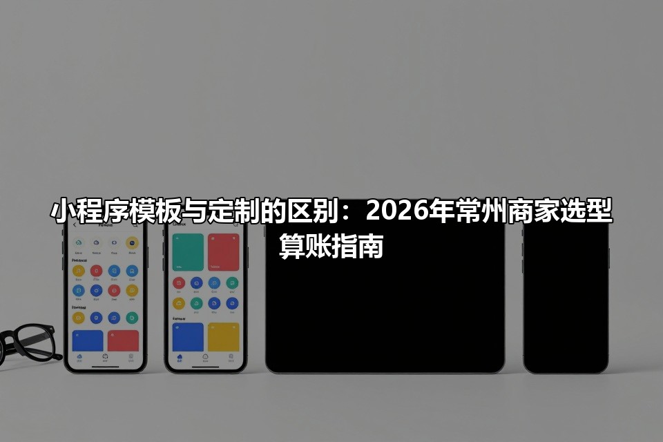 小程序模板与定制的区别：2026年常州商家选型算账指南